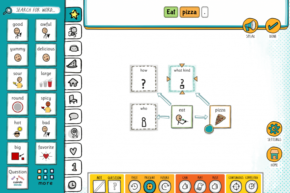 Avaz FreeSpeech develops language and writte skills